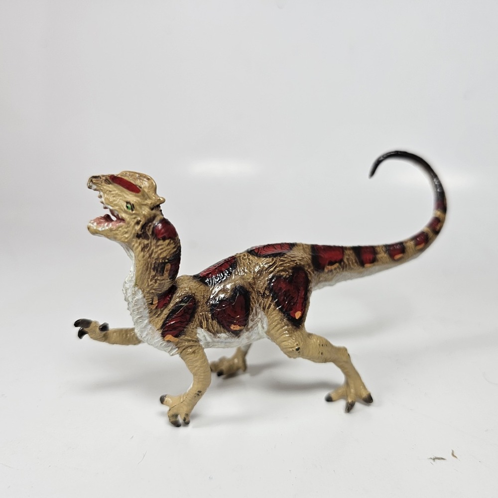 Dilophosaurus Dinosaur Figurine Carnegie Collection 1992 Safari Ltd‎ Vintage